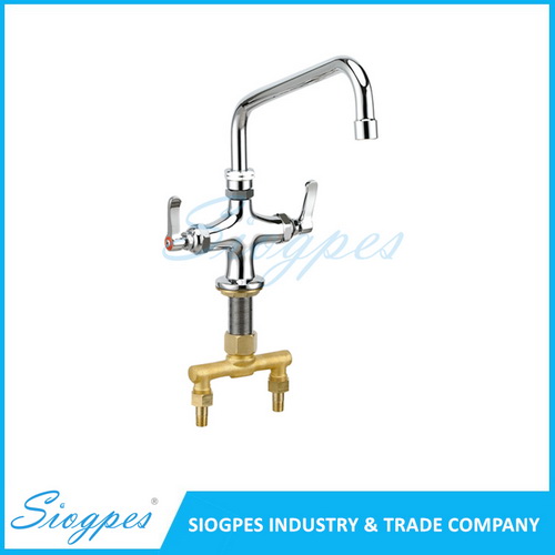 K32301 Deck Mounted Kitchen Sink Faucet with Swing Nozzle