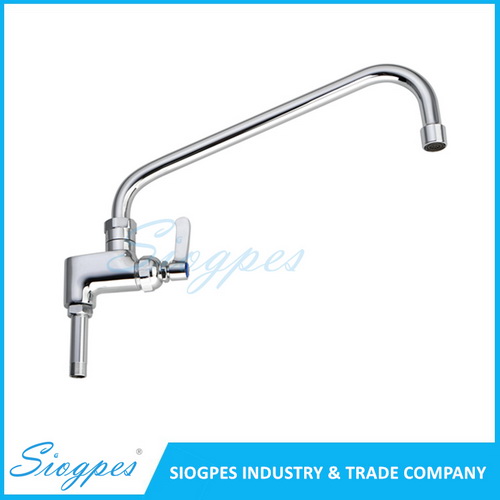 D3222 Dual Hob Mounted with Add-on Pot Filler Pre-rinse Faucet Complete Unit
